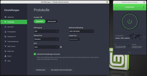 Private Internet Access Erfahrungen unter Linux