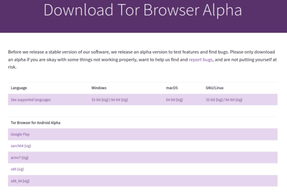 Tor Browser 12.5a3 ist verfügbar