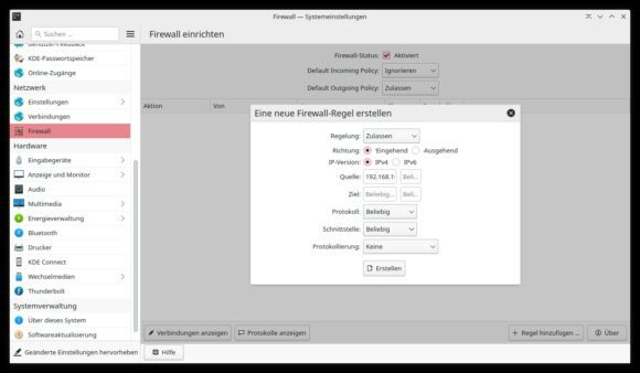 Desktop-Firewall konfigurieren