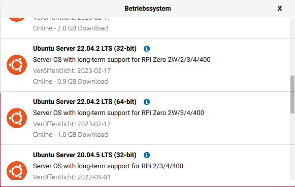 Ubuntu Server für Raspberry Pi via Imager