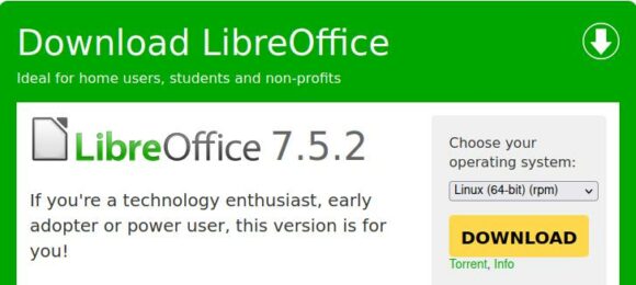 LibreOffice 7.5.2 Community ist verfügbar
