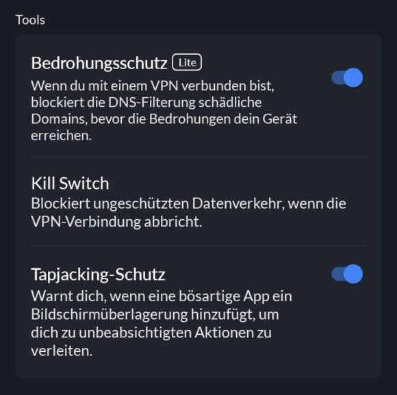 NordVPN Bedrohungsschutz