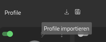 Profile importieren
