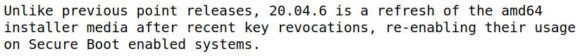 Ubuntu 20.04.6 LTS lässt sich wieder auf Systeme mit Secure Boot einsetzen