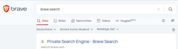 Brave Search ist nun 100 % unabhängig