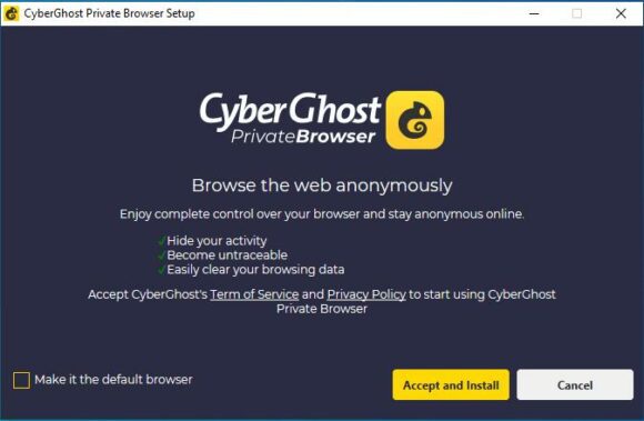 CyberGhost Private Browser