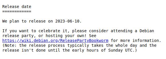 Debian 12 Bookworm soll am 10. Juni 2023 erscheinen