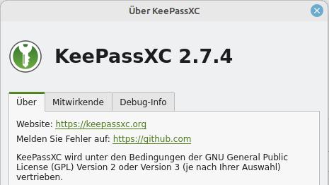 Audit gegen KeePassXC 2.7.4 durchgeführt