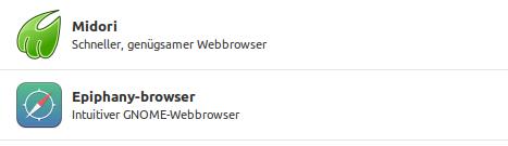 Unter Linux kannst Du oft Midori und Epiphany einfach installieren