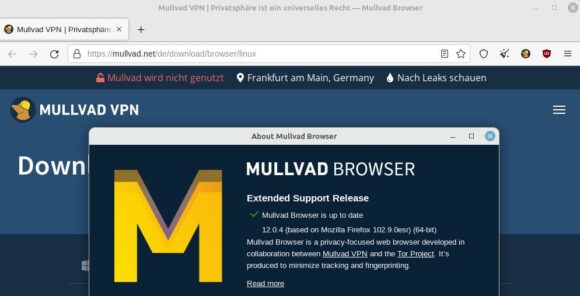 Mullvad Browser – Datenschutz-freundlicher alternativer Browser