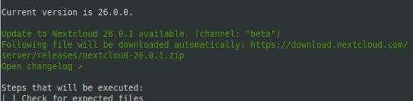 Nextcloud 26.0.1 ist verfügbar – Upgrade ist problemlos durchgelaufen