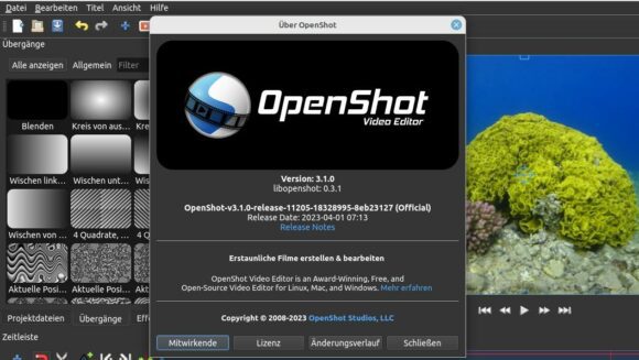 OpenShot 3.1 mit vielen Verbesserungen ist veröffentlicht
