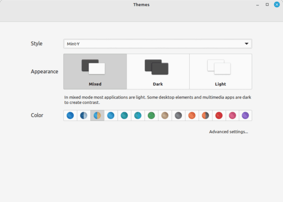 Cinnamon Styles in Linux Mint 21.2 (Quelle: linuxmint.com)