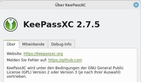KeePassXC 2.7.5