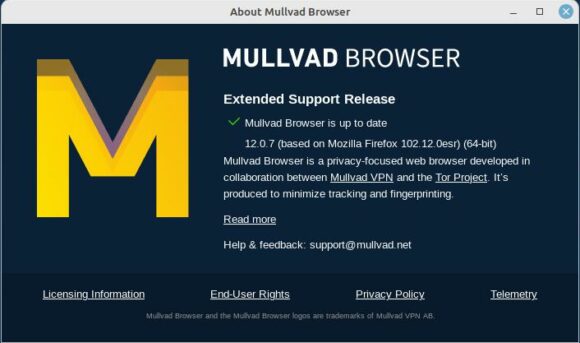 Mullvad Browser ist garantiert Datenschutz-freundlich