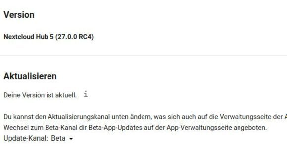 Nextcloud Hub 5 RC
