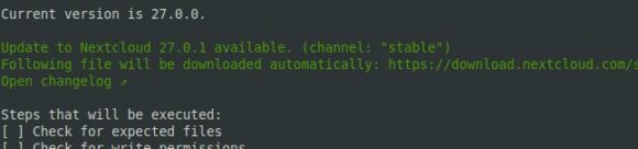 Upgrade für Nextcloud Hub 5 ist verfügbar – Nextcloud 27.0.1
