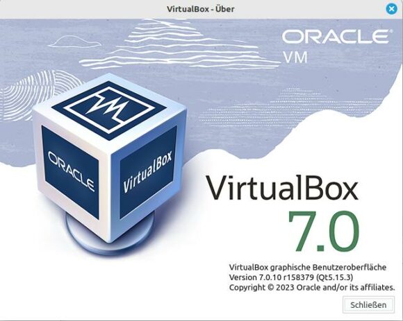 VirtualBox 7.0.10 ist verfügbar