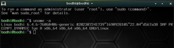 Bodhi Linux 7.0 mit Kernel 6.4