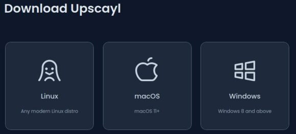 Upscayl für Linux, macOS und Windows
