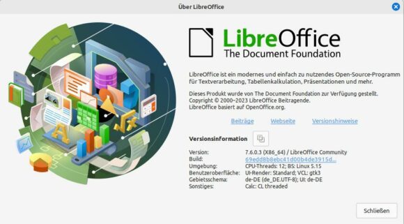 LibreOffice 7.6 – AppImage mit Linux Mint 21