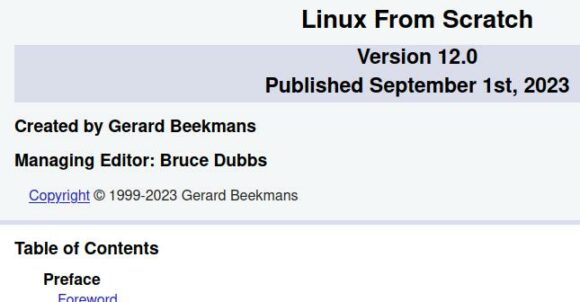 Linux From Scratch 12 ist veröffentlicht