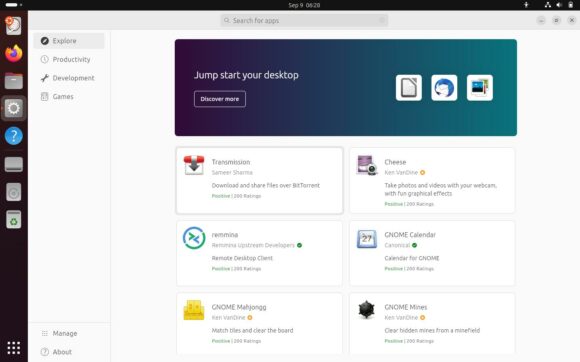 Das neue App Center in Ubuntu 23.10 Mantic Minotaur
