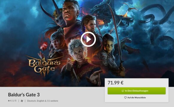 Baldur's Gate 3 mit deutscher IP-Adresse