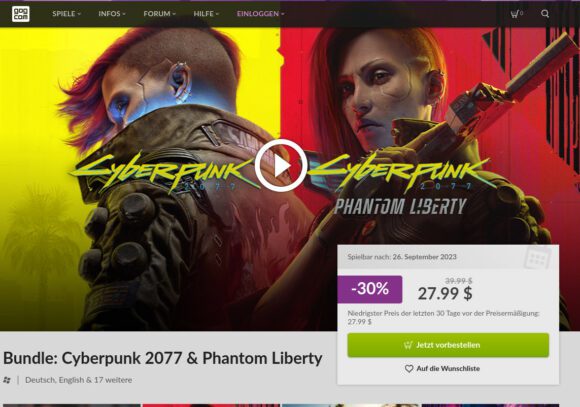 Cyberpunk-Bundle für 27,99 $