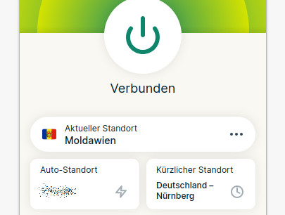 Mit dem VPN zu einem Server in Moldawien verbinden