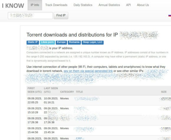 iknowwhatyoudownload.com – zeigt an, welche Torrents Deine öffentliche IP-Adresse herunterlädt