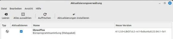 LibreOffice 7.6.2 für Linux Mint