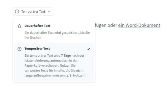 Texte in LanguageTool – temporär oder dauerhaft?