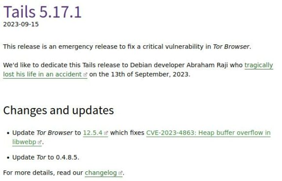 Tails 5.17.1 – Notfall-Version