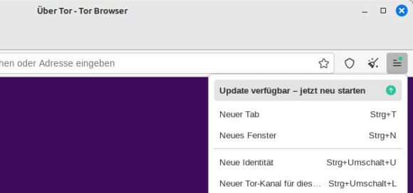 Mein Tor Browser hat sich selbst auf Version 12.5.4 aktualisiert