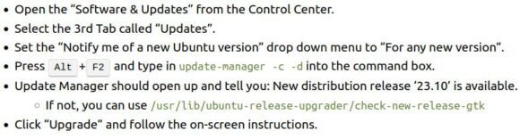 Upgrade von Ubuntu MATE 23.04 auf 23.10 ist möglich