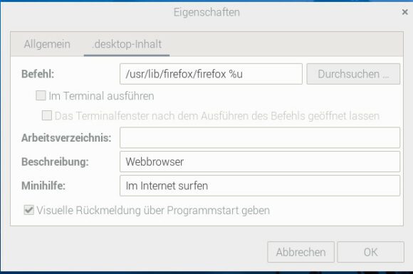 Firefox mit anderen Parametern starten