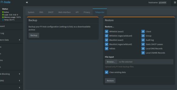 Vor einem Upgrade auf Pi-hole 6 solltest Du ein Backup machen