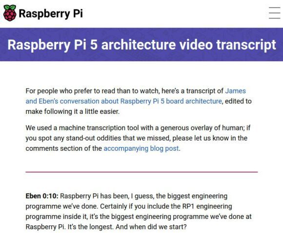 Raspberry Pi 5 – das Gespräch zum Nachlesen
