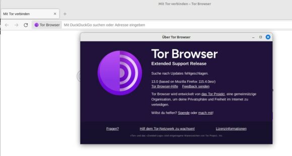 Tor Browser 13.0 basiert auf Firefox 115