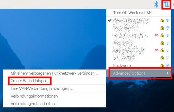 Wi-Fi Hotspot erstellen