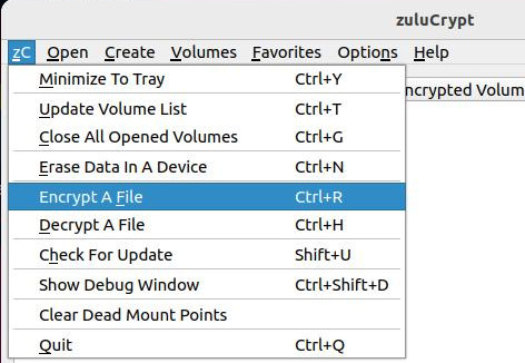 Mit zuluCrypt eine Datei in Raspberry Pi OS verschlüsseln