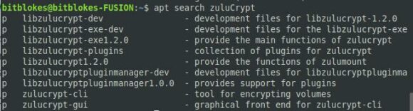 zuluCrypt in den Repos von Linux Mint