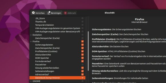 BleachBit 4.6.0 unter Ubuntu