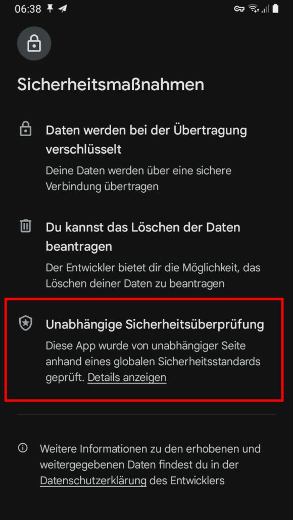 Android-Apps können unabhängig geprüft werden