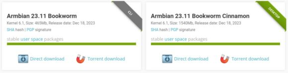 Armbian 23.11 für Raspberry Pi 5