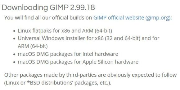 GIMP 2.99.18 darf getestet werden