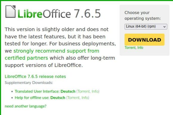 LibreOffice 7.6.5 ist veröffentlicht