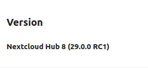 Erster RC für Nextcloud Hub 8 (Version 29)