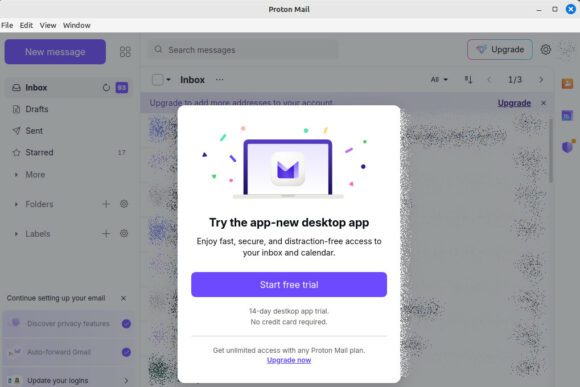 Desktop-App von Proton Mail 14 Tage kostenlos testen